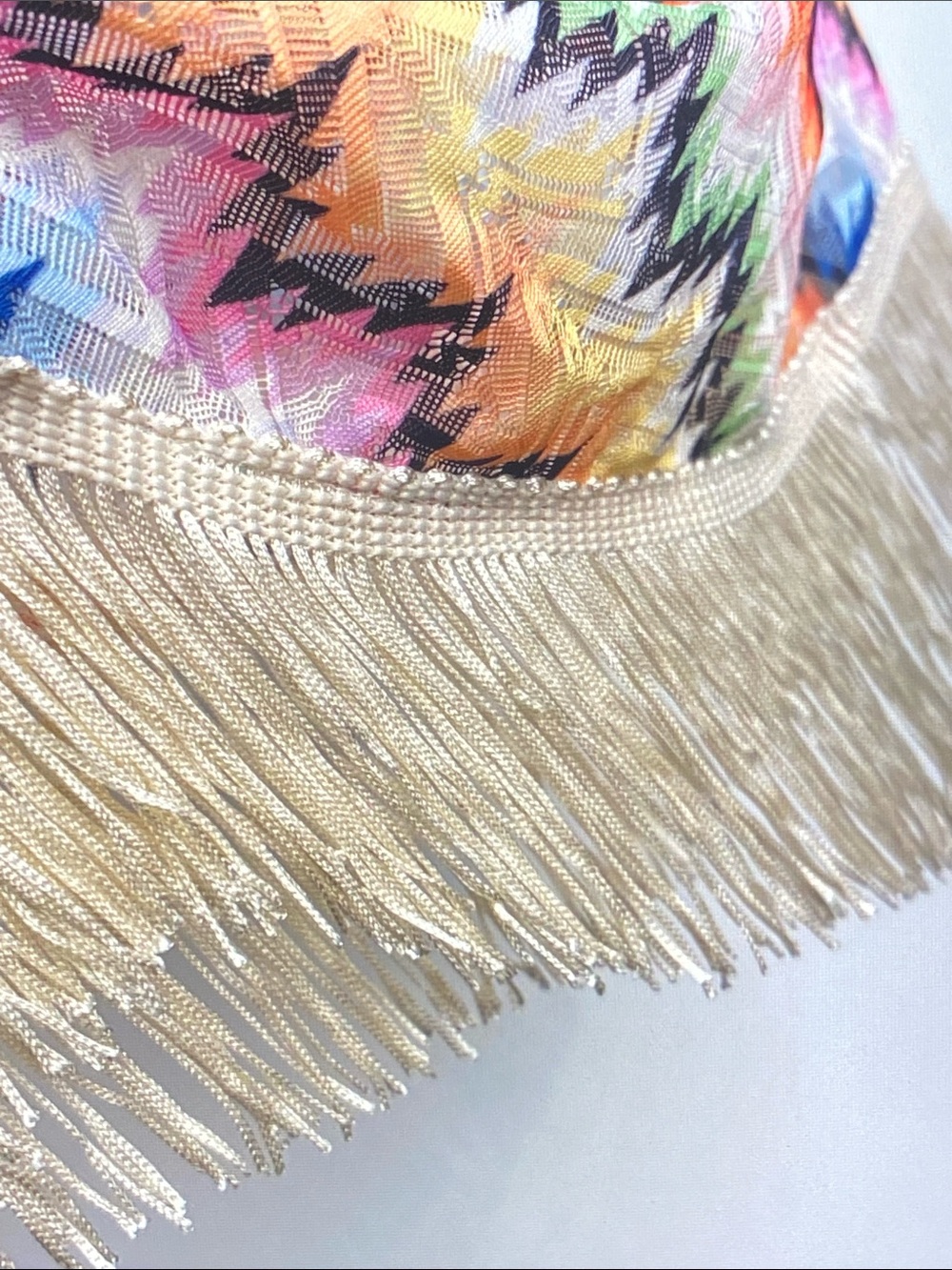 Missoni Multicolor One-Shoulder Fringe Dress - Picture 4 of 8